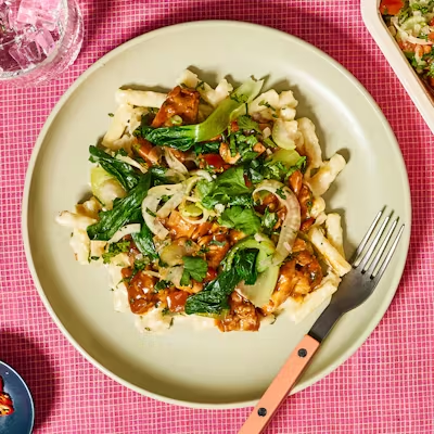 Korean BBQ Chicken Mac & Cheese